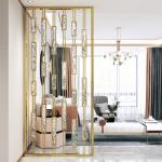 Hand Polishing Decorative Metal Panels Metal Wall Covering Panels Room Divider