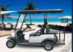 White 4 Seater Battery Powered Car Sightseeing Electric Vehicle With DC Motor