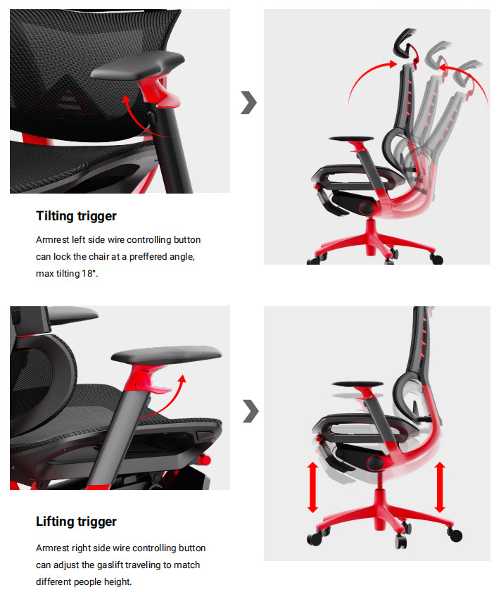 Polyester Ergonomic Office Chair