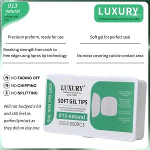 Wholesale Fake Toenails 500pcs/Box Soft Gel Full Cover Toe Nail Tips Natural Color False Toenail For Nail Salons from china suppliers