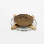 3.9 inch round bamboo Wooden Coasters for Drinks - Natural Acacia Wood Drink