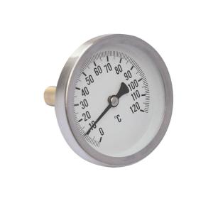 Wholesale 2'' 50MM 120C Bimetallic Coil Thermometer 1/4'' BSP Bimetal Temperature Gauge from china suppliers