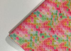 Wholesale Colorful Printed Faux Leather Fabric SGS Certified 0.6±0.1mm Thickness from china suppliers
