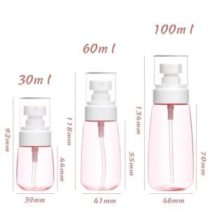 Wholesale Customized 30ml 60ml 100ml UPG Plastic Spray Pump Bottle Lotion Pump Bottle For Perfume Facial Cleansing Shampoo Dispensing Container from china suppliers
