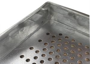 Wholesale Metal Perforated Aluminum Wire Mesh Tray For Food Industries , 600X400 Size from china suppliers