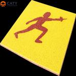 Environmental UV Resistant EPDM Rubber Granules For Running Track Playgrounds