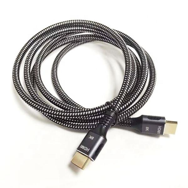 High Speed 4K 8K UHD Braided Nylon 2.1 HDMI Cable For Ultimate Viewing