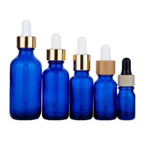 Wholesale 25ml 60ml Blue Glass Dropper Bottles 30ml Dropper Bottles With Pipette from china suppliers