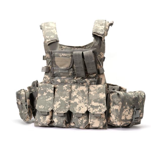 Camouflage Tactical Combat Vest 1000D Fabric Multifunctional for CS Field