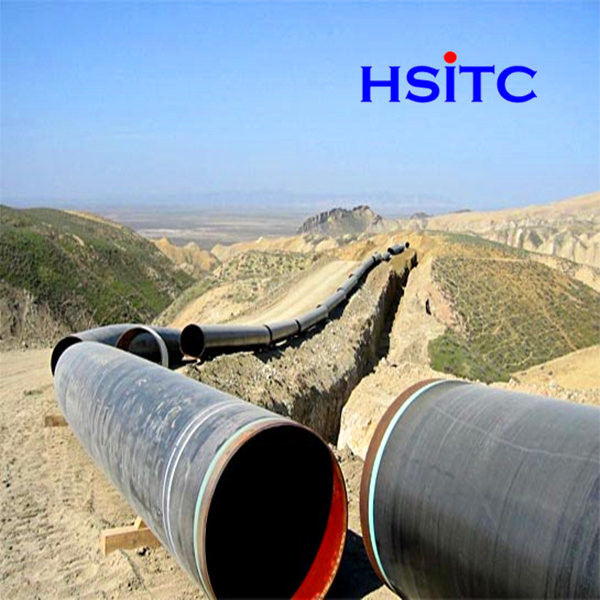 56 Inch En10210 3LPE Coating LSAW Steel Pipe Straight Seam