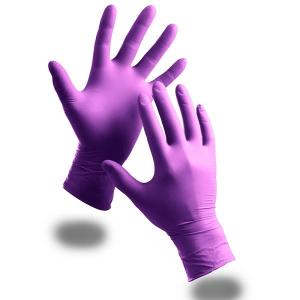 Wholesale Disposable examin Nitrile Gloves,Powder Free, purple, blue, S M L XL size, AQL1.5 from china suppliers