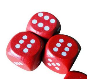 Wholesale 18mm wood dice red color game dice kids toy dice wholesale wood dice from china suppliers