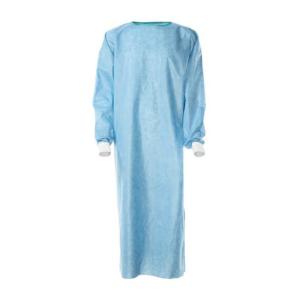 Wholesale Anti Static Blue Isolation Gowns , Disposable Hospital Gowns Knitted Cuff / Cotton Cuff from china suppliers