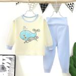 Home Children's Pajamas Sets Cotton Long Sleeved Trousers Suit Clothes