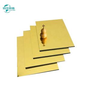 Wholesale 2440mm Length Sandwich Mirror Aluminum Composite Panel Weather Resistant PVDF Coating from china suppliers