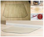 Hexagon Glass Bottom Plate With Compressive Stress Layer Safety