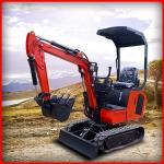 Compact Small Excavation Equipment , Mini Excavator 1T 2300*910*1940mm