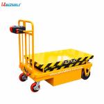400kg 950mm battery powered electric scissor lift platform cart
