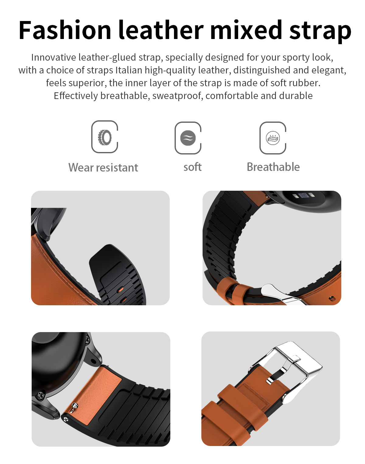 MK11 Blood Pressure Monitor Watch Android Ios Touch Screen Smart Watch Band