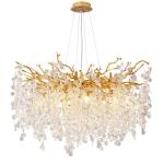 Modern Commercial Chandeliers Lighting Indoor Crystal Glass Pendant Lamp