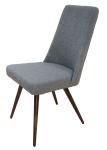 Polyester Fabric Upholstered Woodgrain Dining Chair Livingroom Chair Leisure