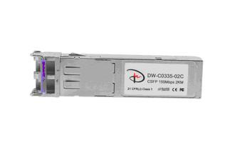 155Mbps,Tx1310nm/Rx1550nm;Compact SFP bidi, 2KM, DDM -40ºC~+85ºC,Optic Module