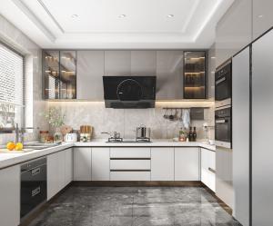 Wholesale Complete Modern Lacquer Kitchen Island Furniture White Shaker from china suppliers