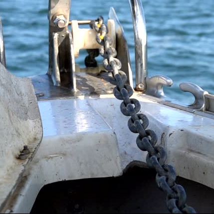 30mm Anchor Chains Grade 3 Spray Paint High Strength Alloy Steel Stud Link