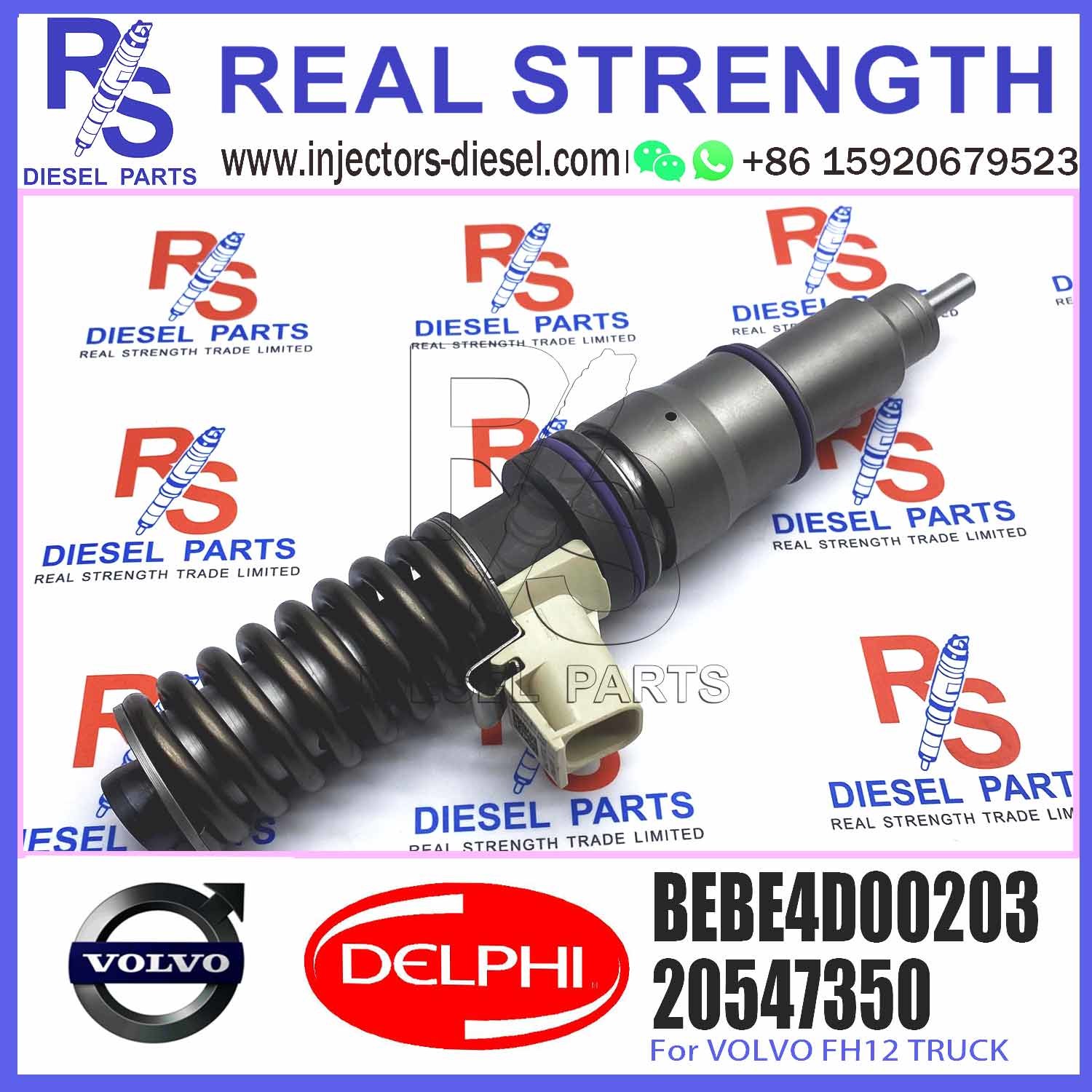 Diesel Electronic Unit Fuel injector 20547350 BEBE4D00203 for V-O-L-V FH12 TRUCK
