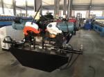 0.9mm GI Steel Door Frame Making Machine With Fly Saw Cutting System