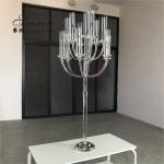 13 Arms Crystal Glass Candelabra Coloured Tall Glass Candelabra Wedding 160cm