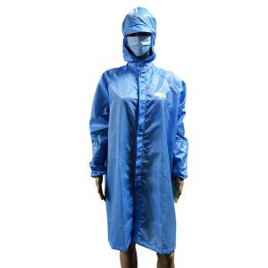 Wholesale Cleanroom 5mm Stripe ESD Smock Lab Coat Built In Storage Bag from china suppliers