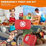 Essential Emergency Trauma Medical Supplies Packed Red Waterproof Box, Perfect