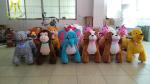 Hansel amusement park children plush battery operated zoo animal for sale