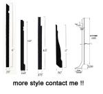 Scratch Resistant PVC Skirting Trim Molding for Flexible Vinyl Baseboard 4" 6"