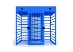 38mm Tube Stoving 0.2S SS304 Full Height Barrier Gate