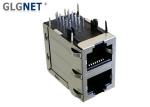 2 Ports 2x1 1G LAN RJ 45 Connector LCP Housing Stainless Steel Shield Without