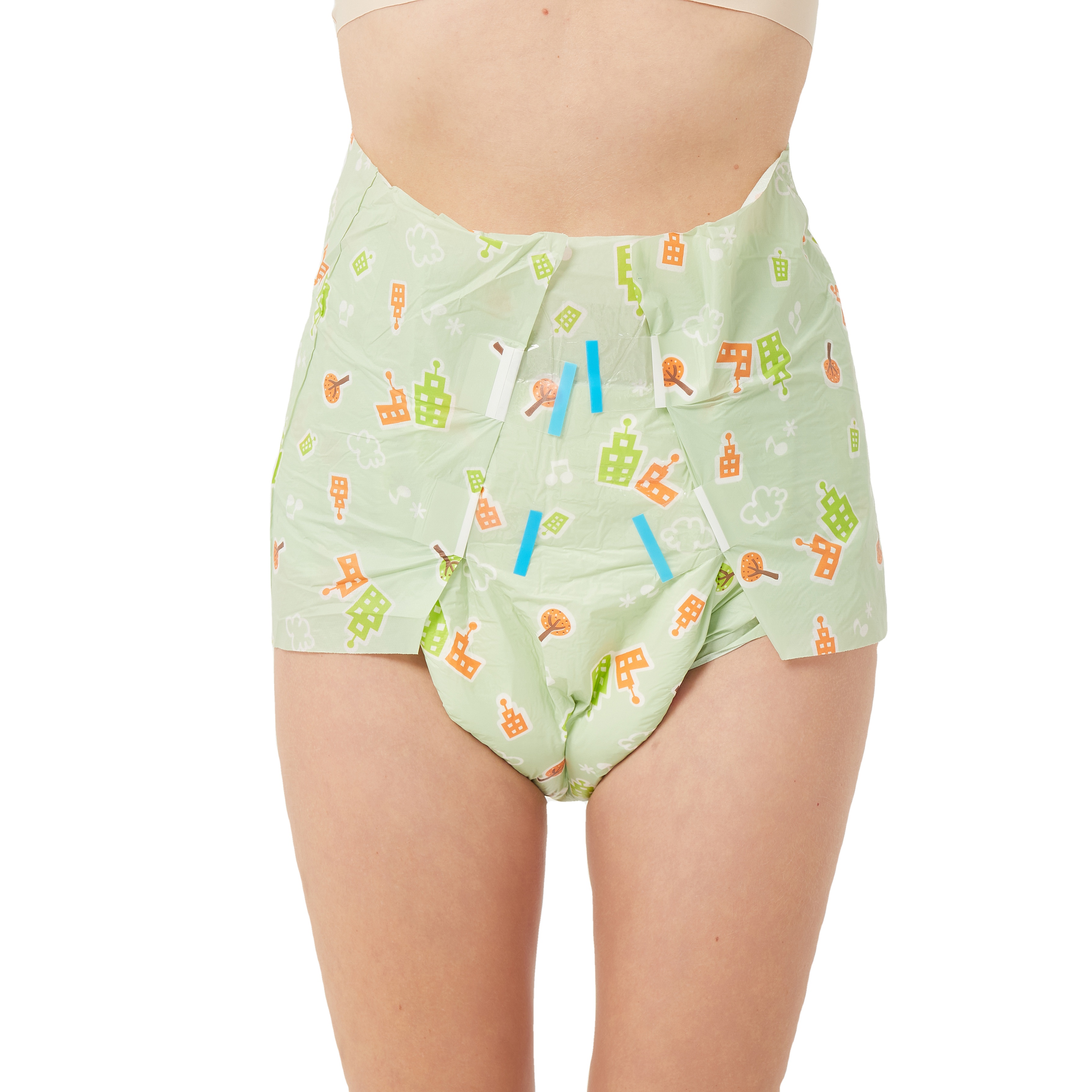 Anti-Leak Adult Panty Diaper Adjustable 3D Leak Prevention Channel Free Samples Offered