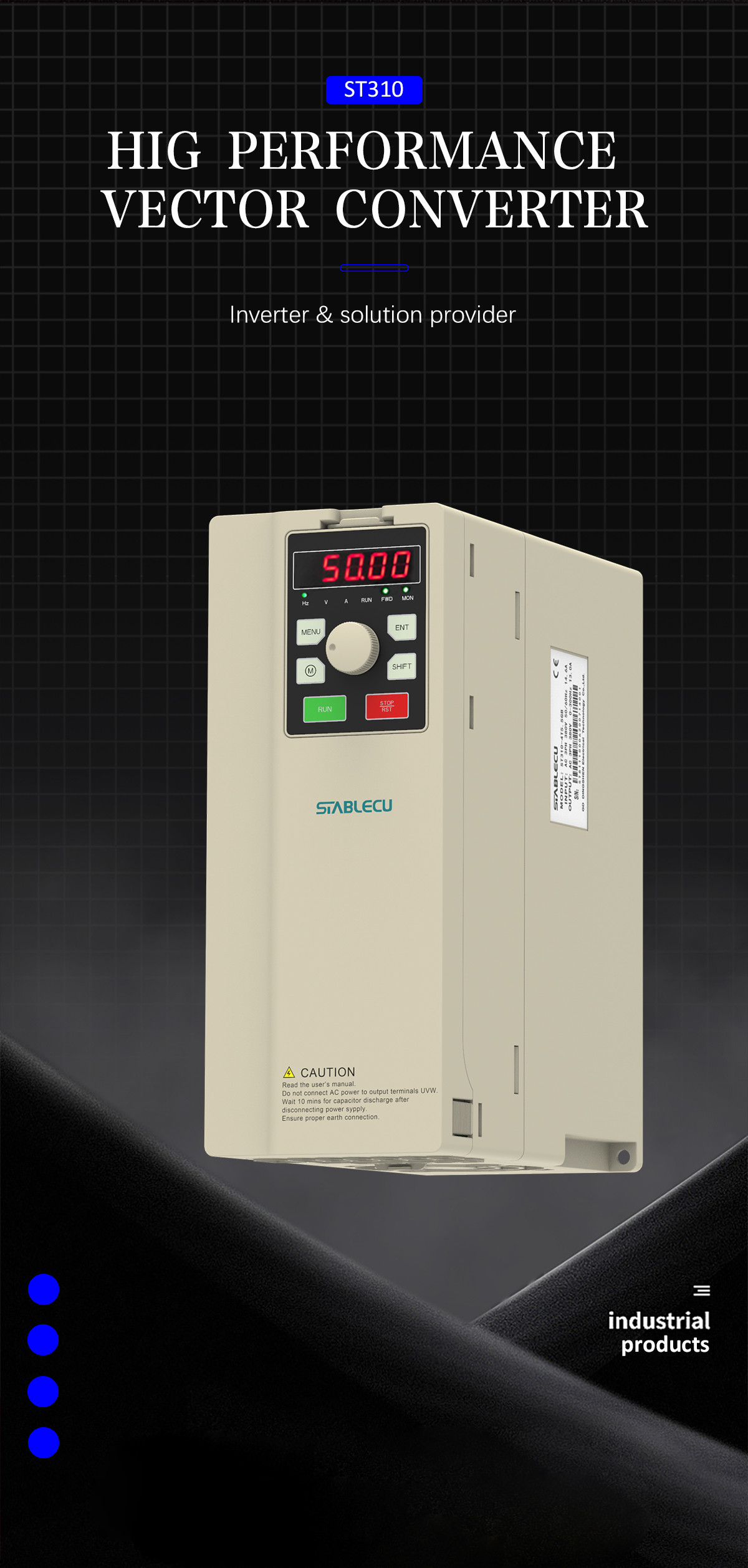 11KW Vector Frequency Converter 3 Phase Frequency Drive For Machines