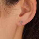 Gold Plated 2022 Minimalist Stud Earrings for Women in 925 Sterling Silver