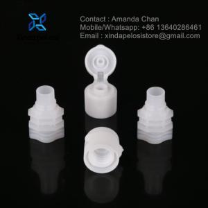 Wholesale PE Material Flip Top Pour Spout Caps Stand Up Pouch Flip Cap Closures from china suppliers