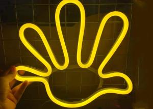 Wholesale Yellow gestures led Neon Signs for cafe shop / retail /Shipping mall from china suppliers