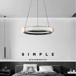 Round Modern Hanging Nordic Chandelier Creative Crystal Sand Iron Acrylic 3CCT