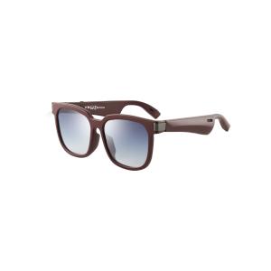 Wholesale Brown Rimless TR90 Android Bluetooth Audio Sunglasses Anti Blue Light from china suppliers
