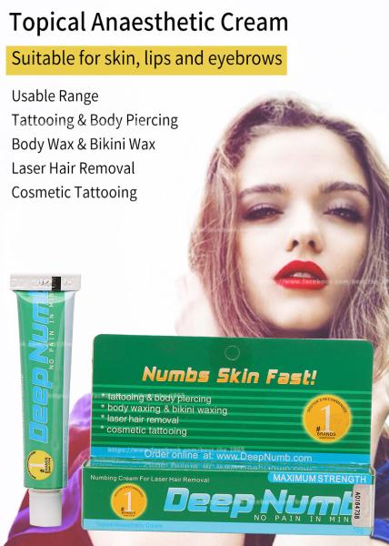 TKTX Deep Numb Anesthetic Lidocaine Tattoo Cream 10g Stop Pain Apply 20 Mins