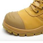 Steel Toe Construction Work Shoes High Cut Genuine Leather Shoes For Heavy Duty