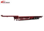 High Capacity Drop Deck Flatbed Trailer 7000 Kg For Cargo Delivery
