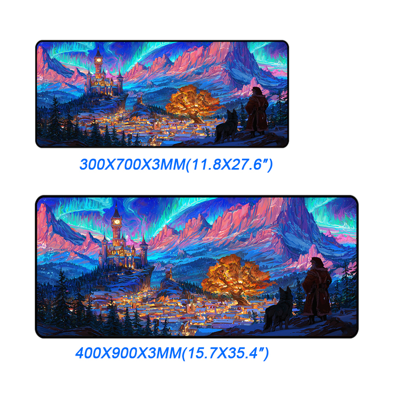 Over Locked Edge Waterproof Fabric Gaming Mat for Desktop Keyboard Stocked and Durable