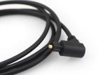 Gold Plated 4.0mm 90 Degree Optical Cable , Toslink Audio Optical Fibre Cable