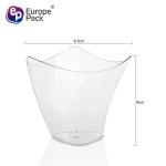 Party supplies tableware 186ml clear unique disposable dessert cup